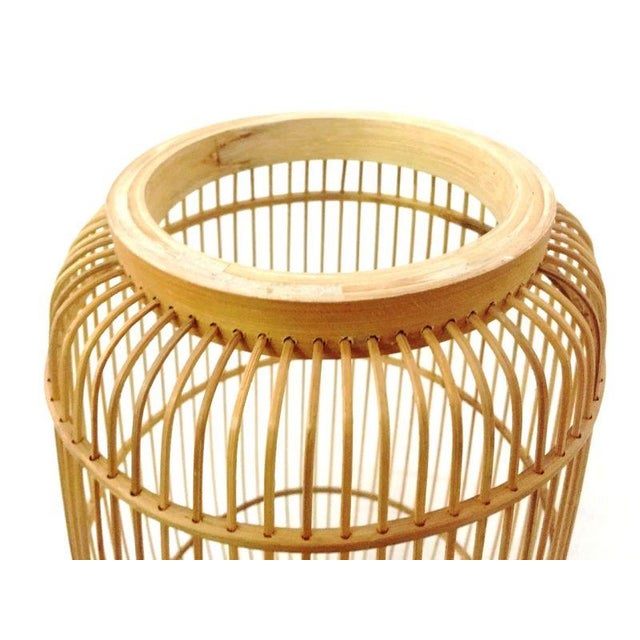 Vintage Wicker Floor Lamp, Italy, 1960s For Sale - Image 4 of 9