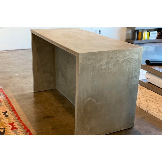 Concrete Waterfall Kitchen Island Bar Chairish