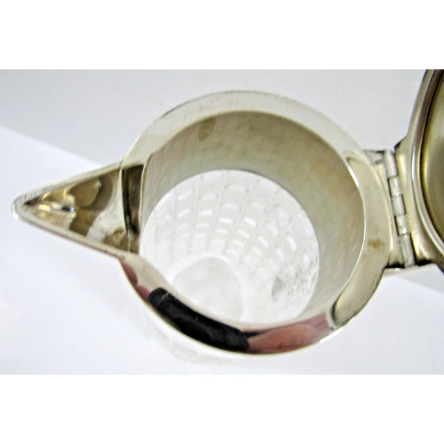 1905 Kaiser Wilhelm II Kaiserlicher Yacht Club 800 Silver and Cut Glass Carafe For Sale - Image 16 of 18