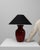 20th Century German Red Ceramic Table Lamp For Sale - Image 4 of 18