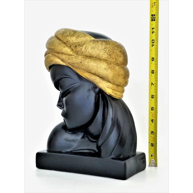 Art Deco Bust Black Female by Alexander Backer For Sale - Image 3 of 9