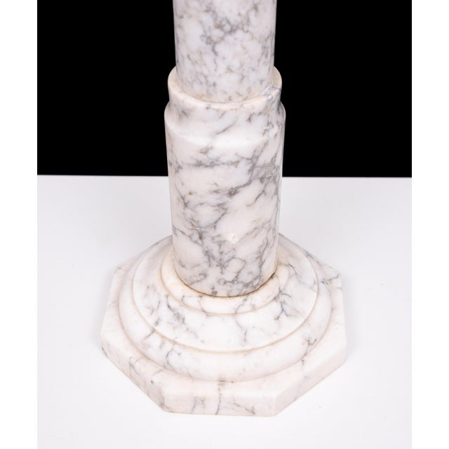 Late 19th Century 19th Century Italian Alabaster Pedestal, 1880s For Sale - Image 5 of 12