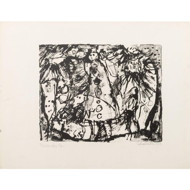 Paper Elfi Schuselka Abstract Composition Screenprint, 3 For Sale - Image 7 of 15