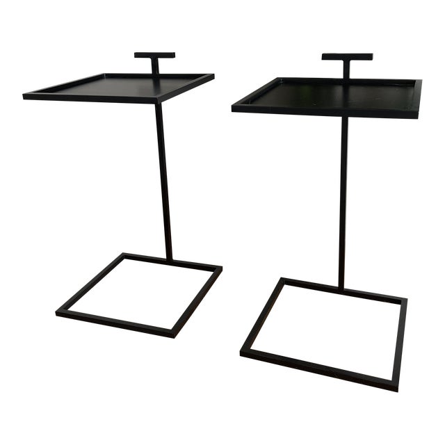 Restoration Hardware 1930s Martini Square Side Table a Pair Chairish