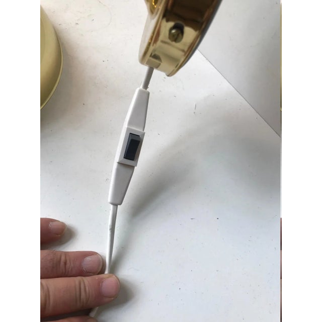 Metal Vintage Danish Adjustable Brass Sconce from Abo Metalkunst, 1970s For Sale - Image 7 of 8