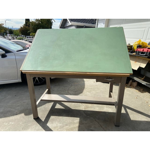 1980s Vintage Hamilton Drafting Table For Sale - Image 9 of 12