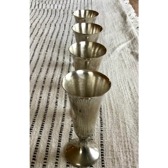 1960s Fisher Silversmiths Inc. Sterling Silver No. 90 Cordial Cups- Set of 4 For Sale In New York - Image 6 of 12