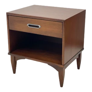 1970s Vintage Drexel Nightstand Dovetail Drawers