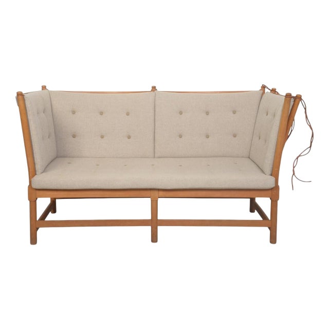 Spokeback Sofa in Hallingdal Fabric by Børge Mogensen, 1963 For Sale