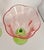 Late 20th Century Pink and Green Hand-Crafted Wine Glasses - Set of 6 For Sale In New York - Image 6 of 10