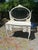 Charming White Painted Wood Vanity With Oval Mirror For Sale - Image 16 of 17