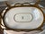 Mid 20th Century Vintage Hutschenreuther Bavaria Porcelain Vanity Tray – Fragonard Courting Scene With Cobalt & Gold Ormolu-Style Rim For Sale - Image 5 of 7