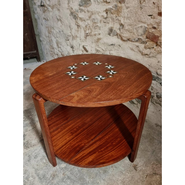 Mid-Century Modern Mid-Century French Coffee Table in Hardwood, 1950s For Sale - Image 3 of 15