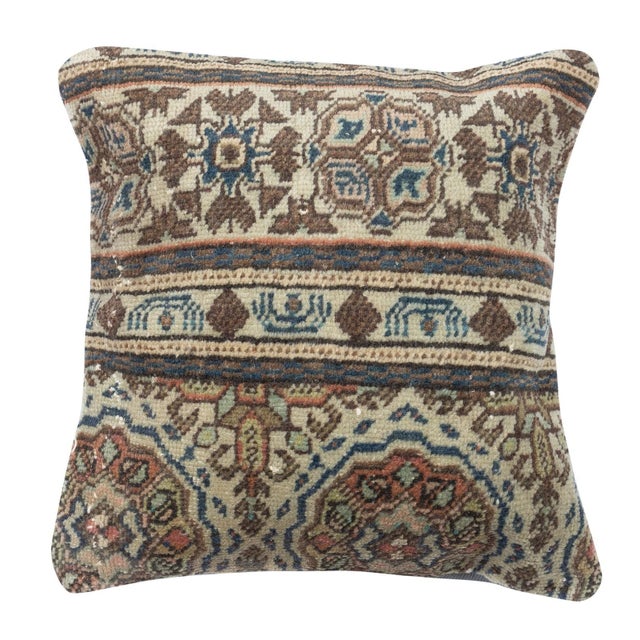 Bring history and warmth into your home with this vintage handmade Turkish wool rug cushion cover set. This pair of...