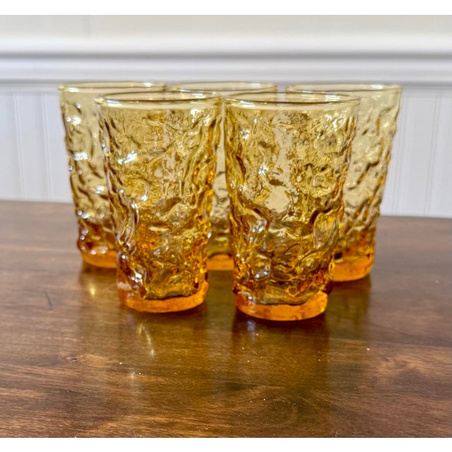 Add a touch of vintage charm to any table setting with these five juice glasses that are characterized by their striking...