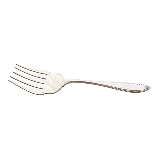 Antique Christofle Silverplate Fish Serving Fork, France, 1862–1867 For Sale
