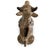 Nandi Cow in Carved and Lacquered Wood For Sale - Image 6 of 9