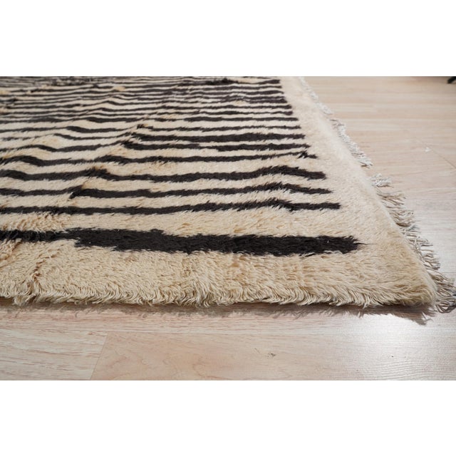 2020s 8x10 Mira Iris Yellow Tribal Modern Hand Knotted Wool Carpet Rug For Sale - Image 5 of 8