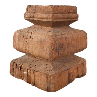 18th Century Russian Carved Candle Holder Pedestal Table For Sale