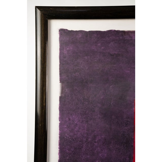 1960s Original Signed Carol Summers 'In Memory of Bob Kutak' Woodcut Print For Sale - Image 5 of 8