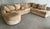 Tan Vintage Kreiss Boucle Chenille Sectional Sofa For Sale - Image 8 of 12