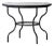 Matthew Izzo Home Moroccan Zellige Vanilla Tile and Black Iron Base 40" Round Bistro Table For Sale