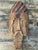 Late 20th Century Vintage Rustic Carved Wood Mask For Sale - Image 5 of 11