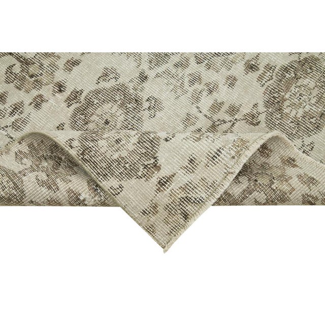 Vintage Beige Runner Rug For Sale - Image 6 of 7