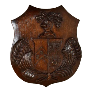 19th Century Carved Armorial Plaque