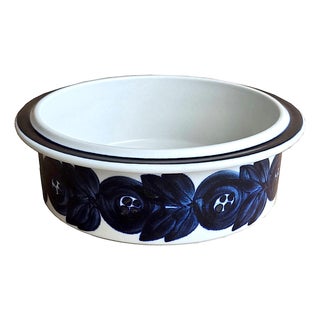 Vintage Anemone Blue by Arabia of Finland Serving Bowl Designed by Ulla Procopé For Sale