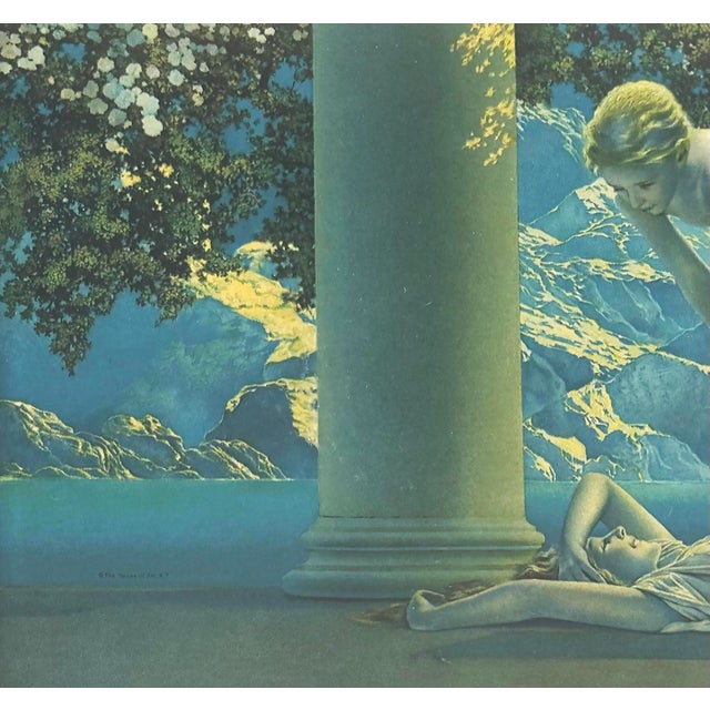 Maxfield Parrish Art Deco Original 1923 Print "Daybreak" For Sale In Miami - Image 6 of 10