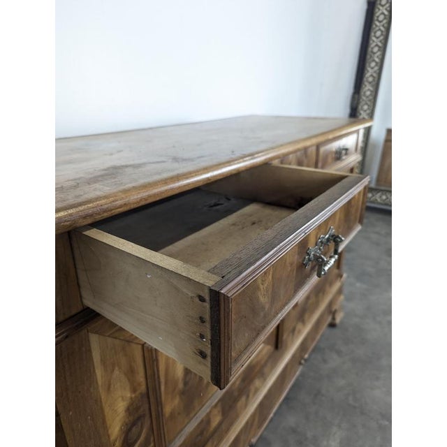 Louis Philippe Sideboard in Walnut and Walnut Burl For Sale - Image 6 of 12