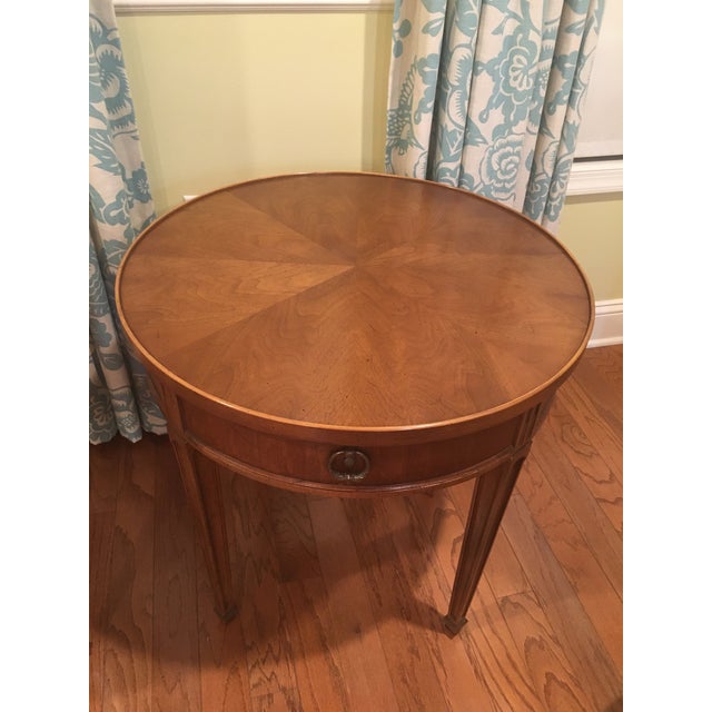 1970s Traditional Henredon Round Side Tables a Pair Chairish