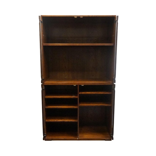 Hickory White Hickory White Briar Collection Burled Walnut Contemporary Modern / Art Deco 42″ Storage Armoire For Sale - Image 4 of 8