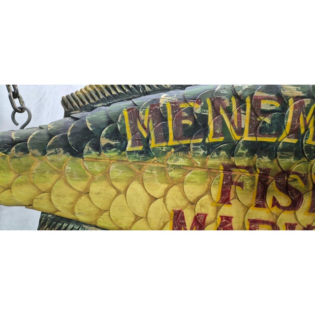 Six Foot Menemsha Fish Market Trade Sign For Sale - Image 11 of 12