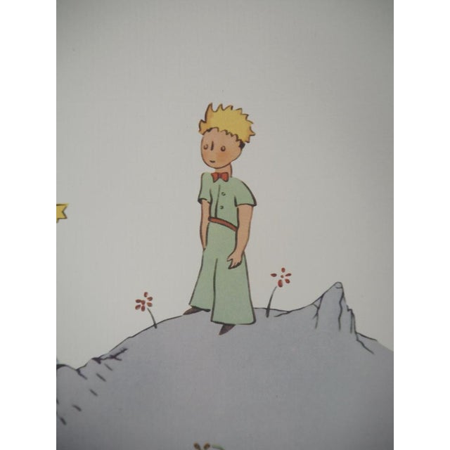 Antoine de Saint-Exupéry (1900-1944) The Little Prince on the Asteroid Color photolithograph after the artist's work On...