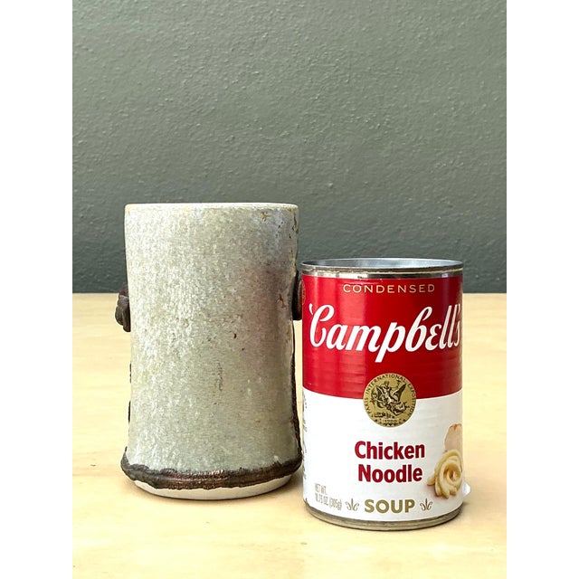 Ceramic Vintage Original Studio Pottery Vase For Sale - Image 7 of 12