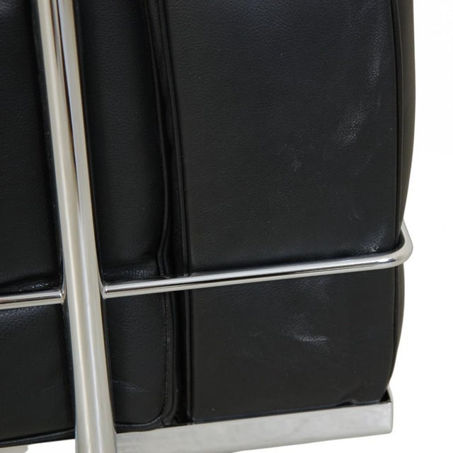 LC3 Chair in Black Leather by Le Corbusier, 2010s For Sale - Image 10 of 17