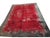 1920s Red Scarlet Foliate Antique Chinese Art Deco Carpet 9'2" X 12'8" Knotted Wool Rug For Sale - Image 10 of 10