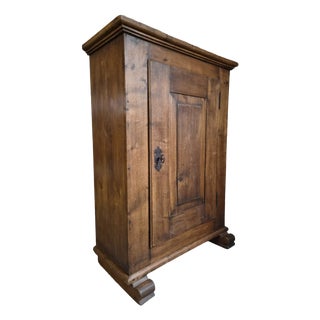 Antique French Oak Single Door Cupboard, 18th Century For Sale