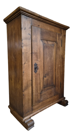 Antique French Oak Single Door Cupboard, 18th Century