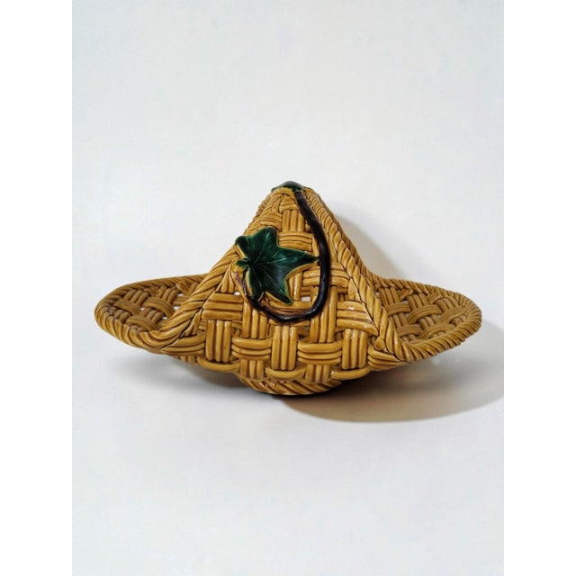Woven Earthenware Basket from Vallauris, 1970s For Sale - Image 4 of 8