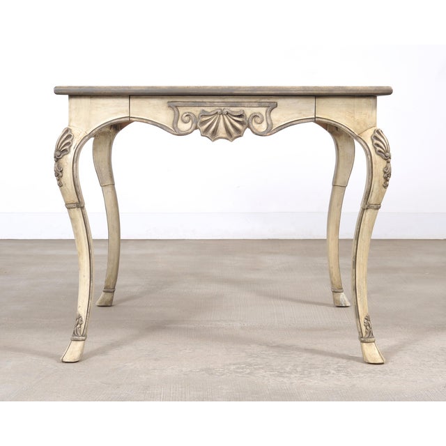 Dennis & Leen Beauvais Painted Square Salon Games Center Table For Sale - Image 18 of 18