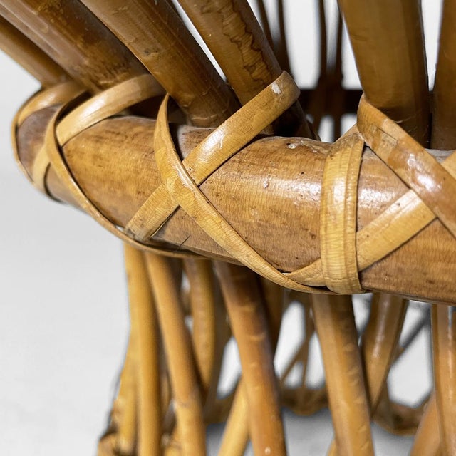 Mid-Century Modern Italian Rattan Coffee Table attributed to Franco Albini, 1960s For Sale - Image 15 of 17