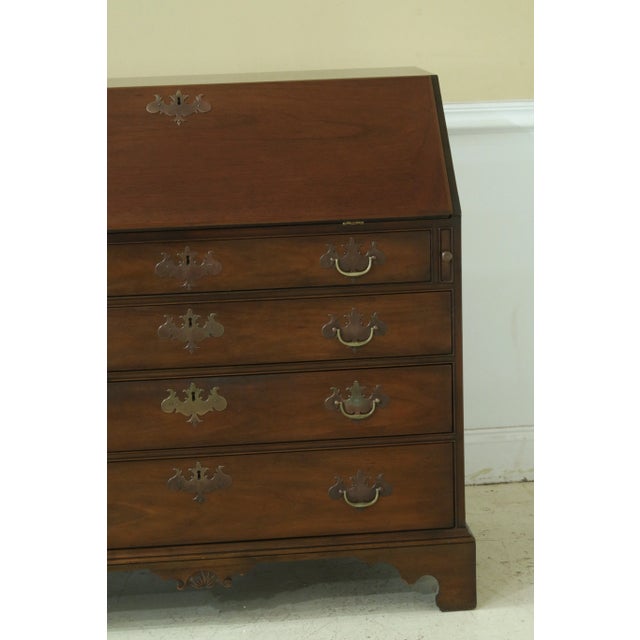 Approx: 50 Years Old High Quality Construction Extremely Well Cared For Condition This slant-top secretary desk is an...