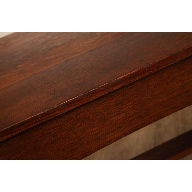 Antique L. & J.G. Stickley Mission Oak Library Table For Sale - Image 10 of 18
