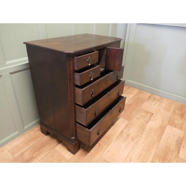 Georgian Norfolk Walnut and Oak Chest of Drawers For Sale - Image 6 of 9