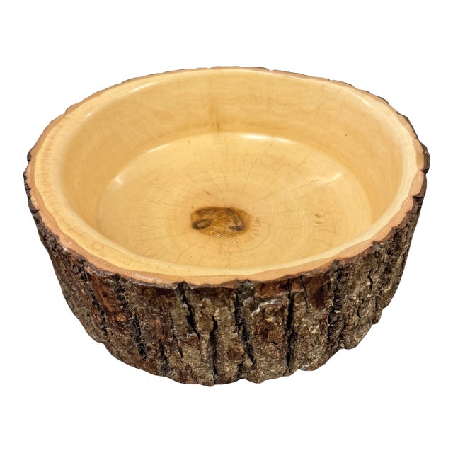 Turned Ash Wood Bowl For Sale