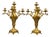 Large French Louis XV Style Bronze Candelabras, 1920, Set of 2 For Sale