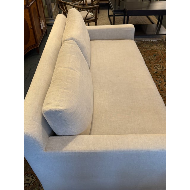 Restoration Hardware Belgian Track Arm Sofa For Sale - Image 9 of 10